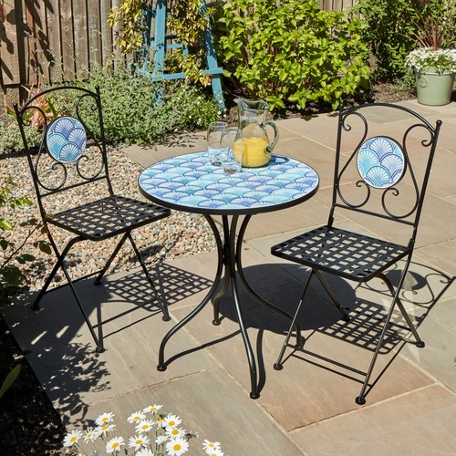 Bistro set mosaic patio - set,