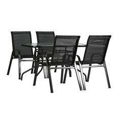 5pc Garden Furniture Set Glass