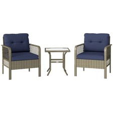 Outsunny 3 Pieces Rattan