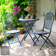 Mosaic Bistro Table & 2 Chairs