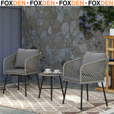 Bistro Set 3-Piece PE Rattan