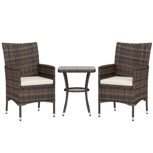 Outsunny rattan bistro set - rattan,