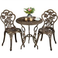 3 Piece Patio Bistro Table Set