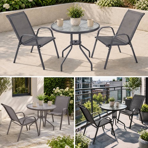 Pcs garden round glass top - pcs,