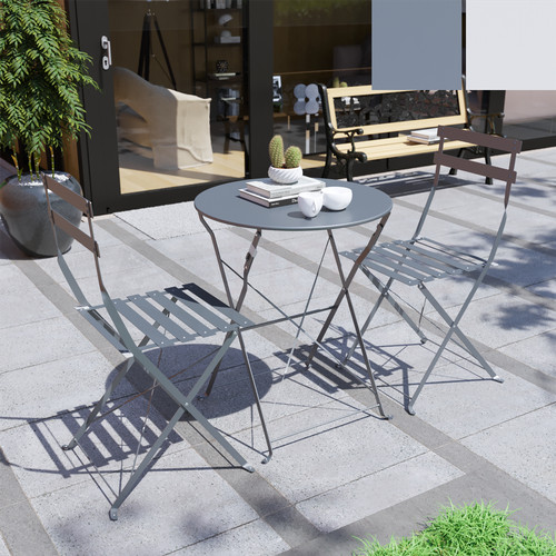 Piece metal bistro set - 3,