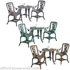 3pc Garden Bistro Set 2 Chairs