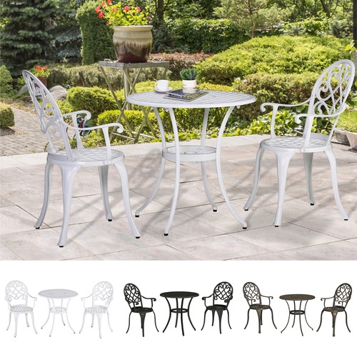 3pcs garden aluminium table - 3pcs,